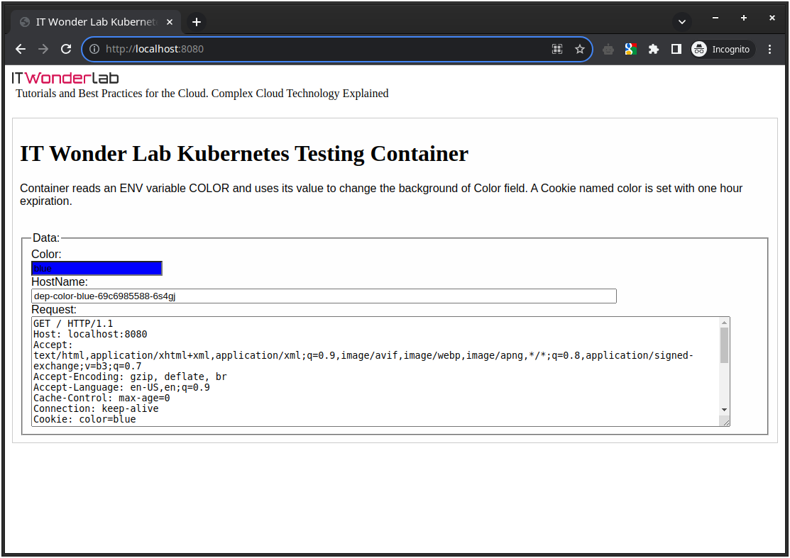 Terraform AWS EKS Color App Port Forward