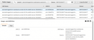 AWS list of AMI